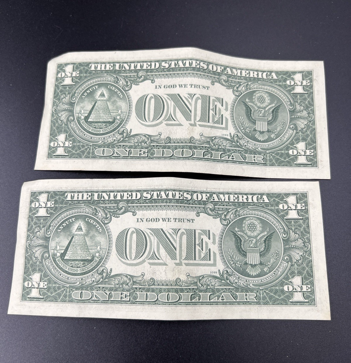 2 Consecutive 1963 B Barr FRN Federal Reserve Dollar Bill Notes VF / XF Circ #75