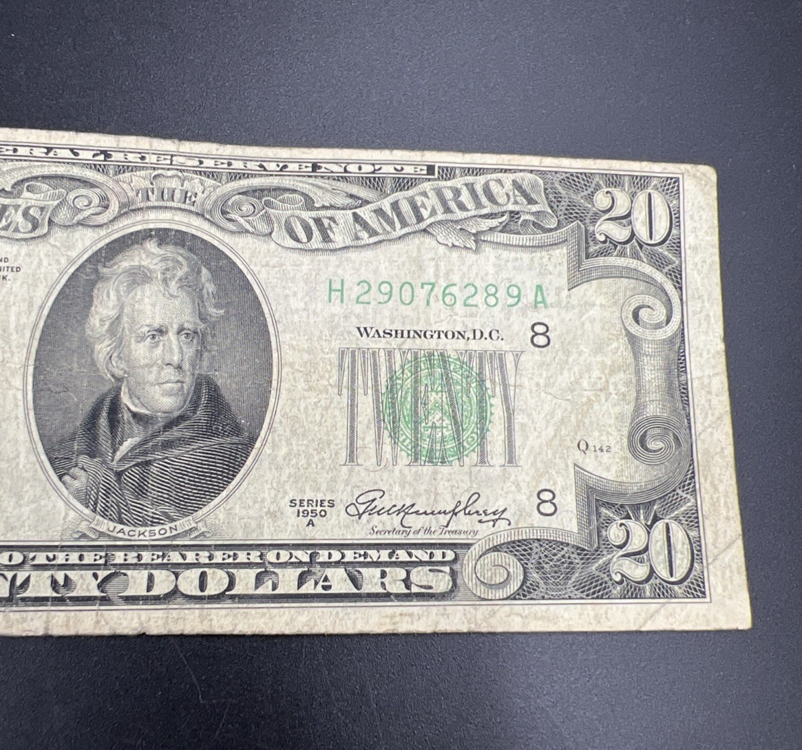 1950 A $20 FRN Federal Reserve Note St. Louis District VG Circ #289