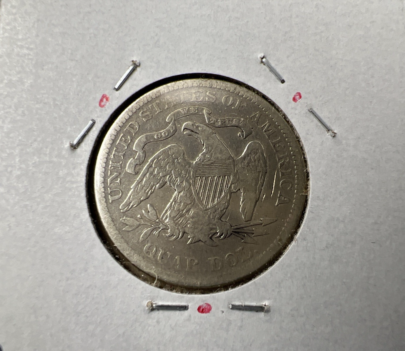 1878 25C Liberty Seated Quarter Coin F Fine Details Tooled Obverse