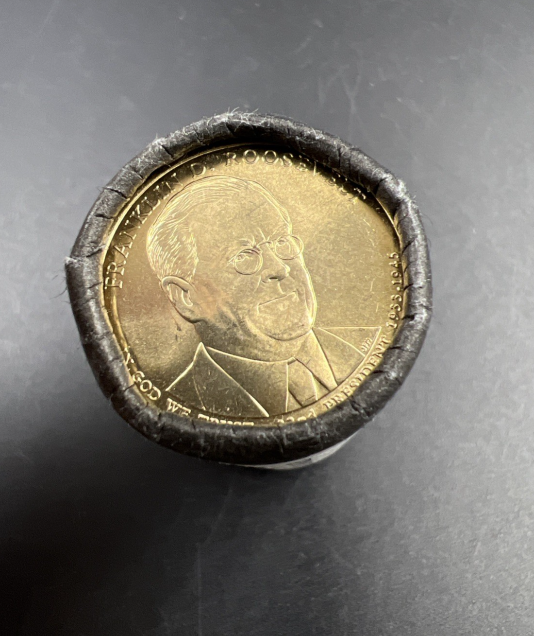 2014 P Franklin D Roosevelt Presidential Dollar US Mint BU Roll 25 Coins