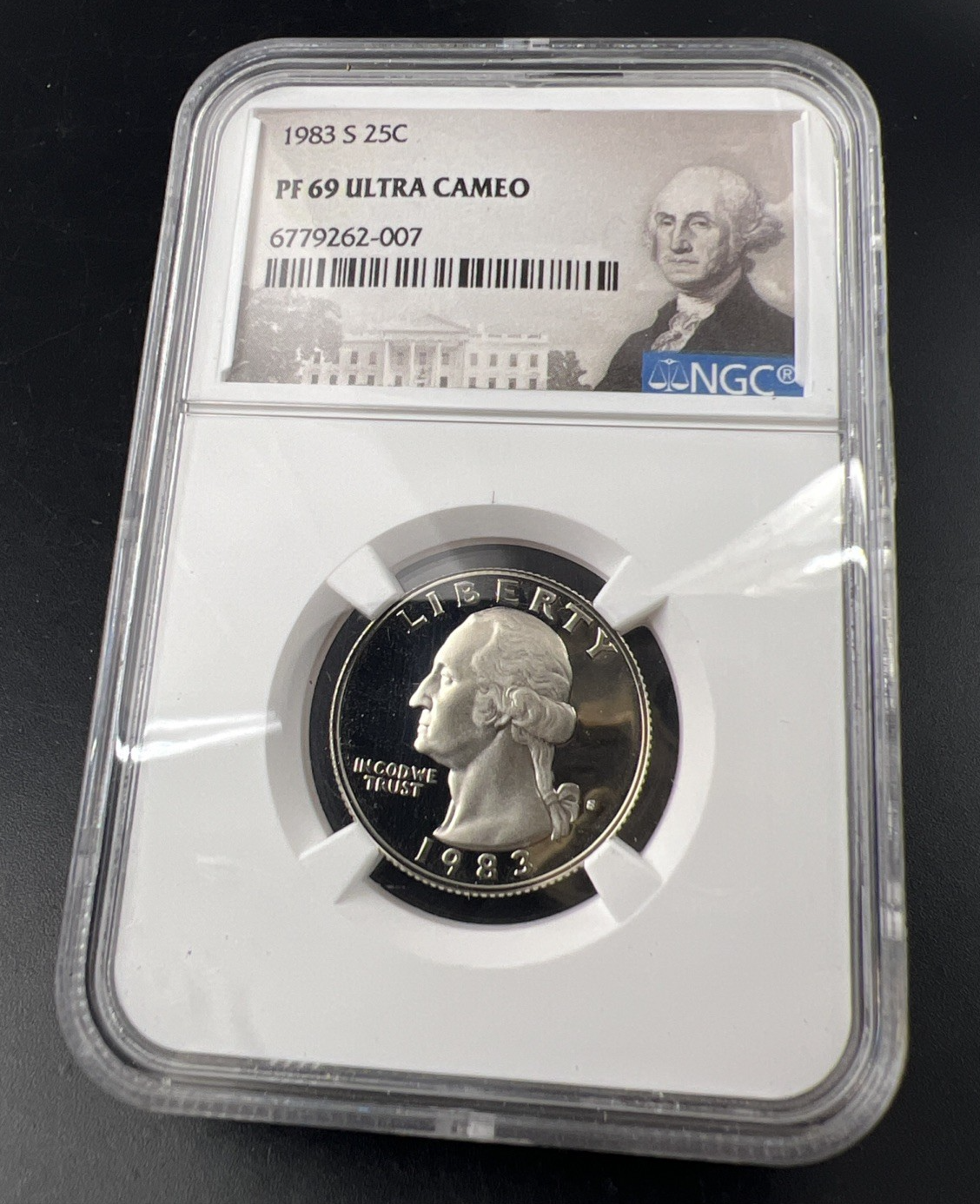 1983 S 25c Washington Proof Copper Nickel Clad Quarter Coin NGC PF69 UCAM #007