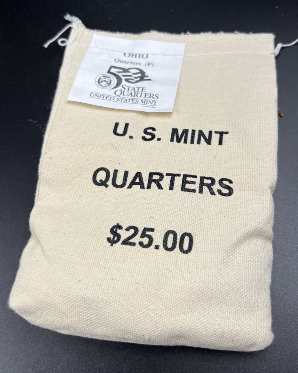 U.S. Mint Bag of 100 2002 P 25c Ohio State Statehood Quarter Coins BU UNC