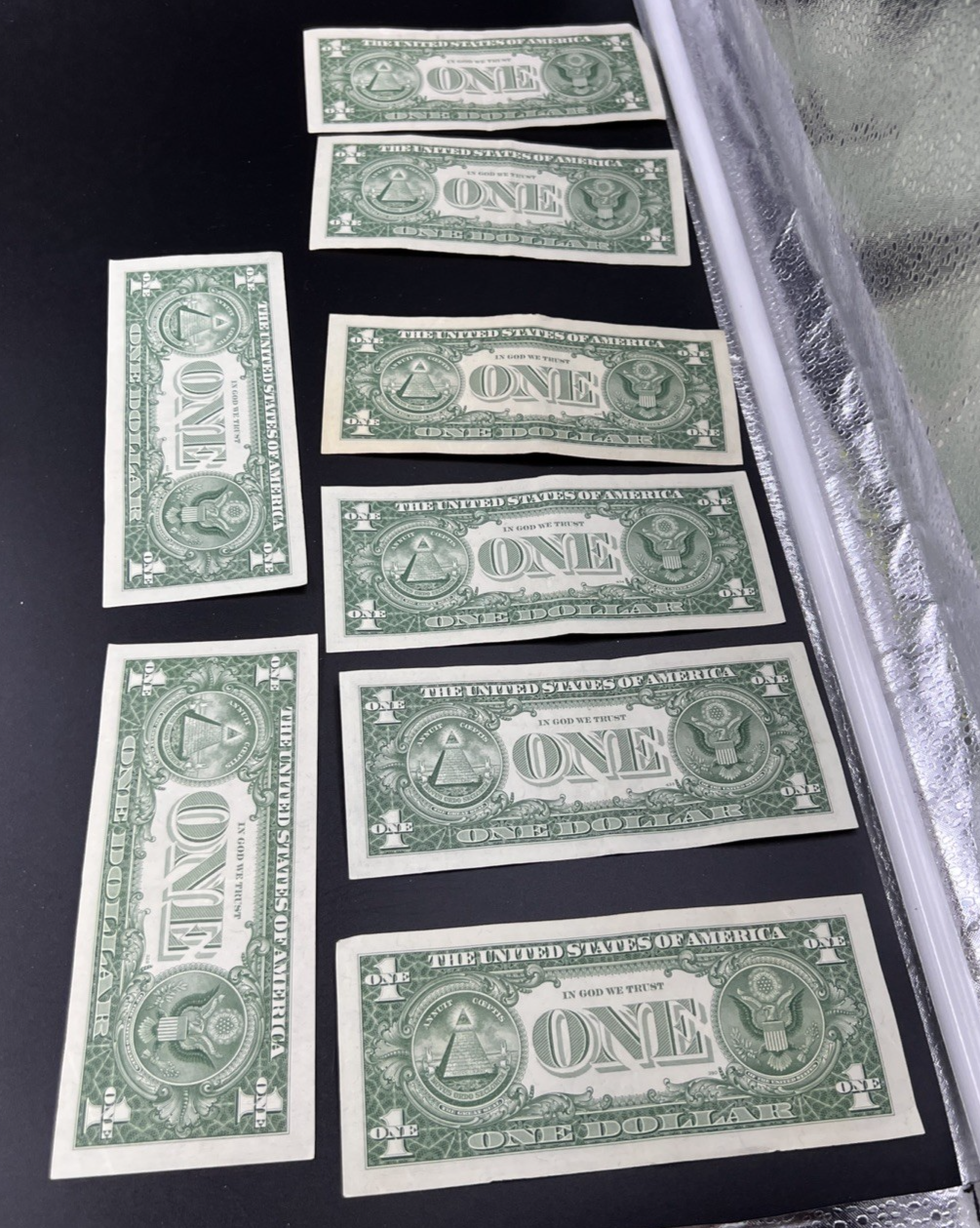 Lot of 7 CH VF 1957 $1 One Dollar US Silver Certificates Blue Seal Notes #251