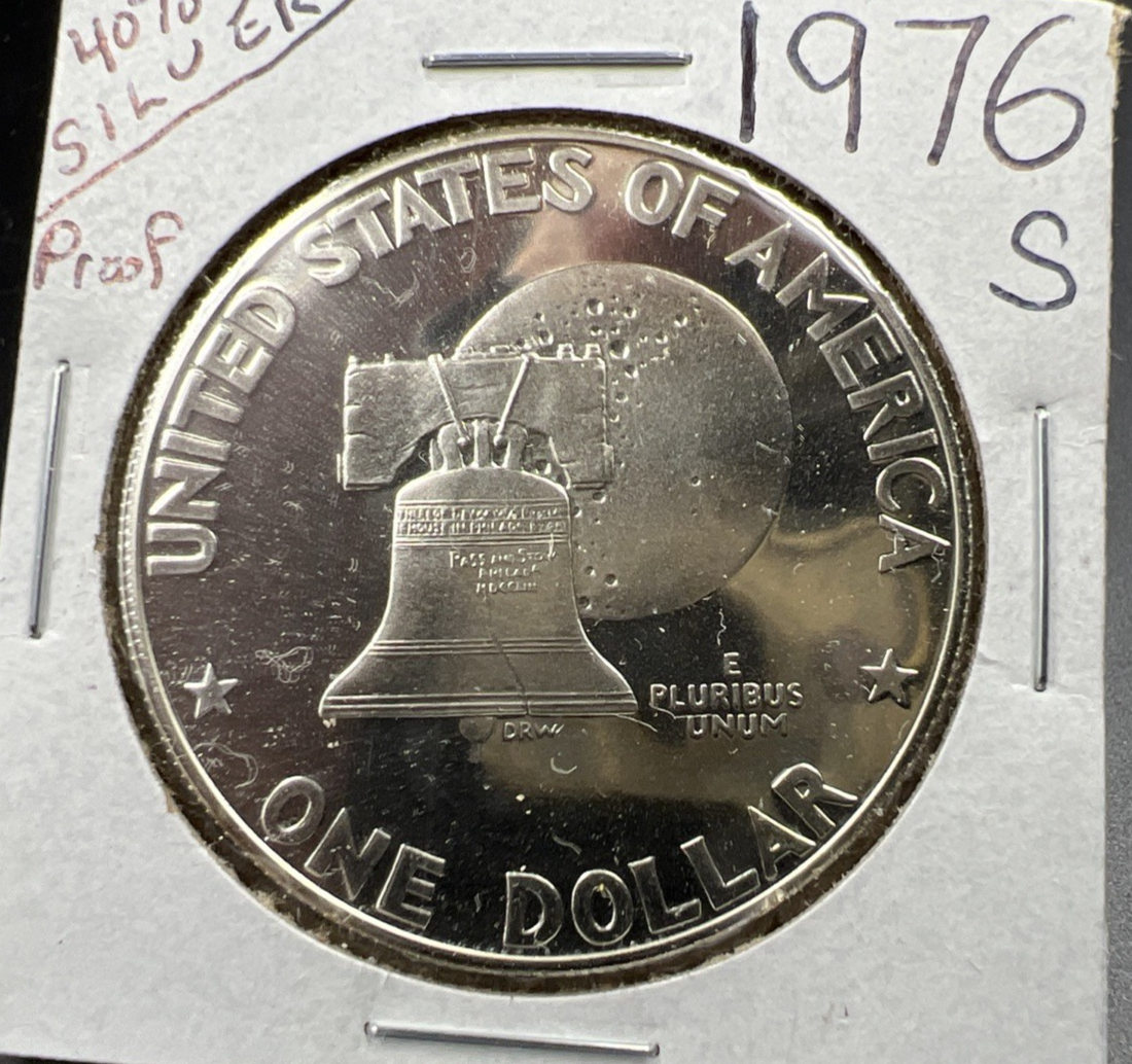 1976 $1 Ike Eisenhower 40% silver Dollar Coin Gem Proof SK#2b