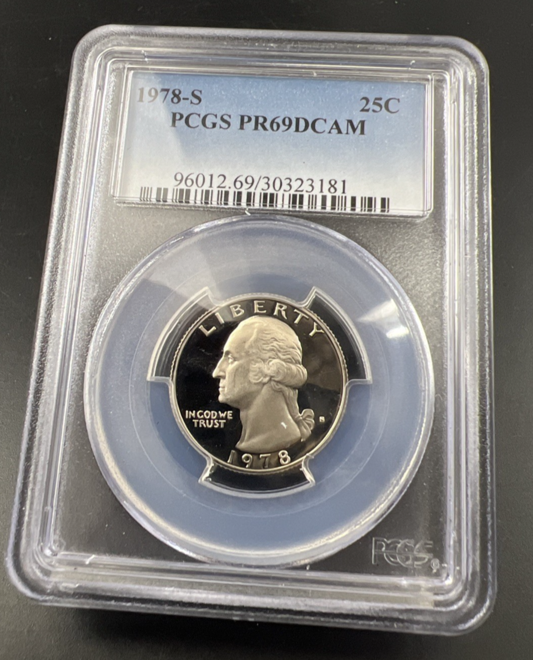 1978 S 25c Washington Clad Quarter Gem Proof Coin PCGS PR69 DCAM #181