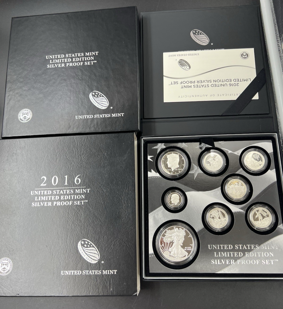 2016 Limited Edition US Silver Proof Set Complete w/ Box COA SK#e