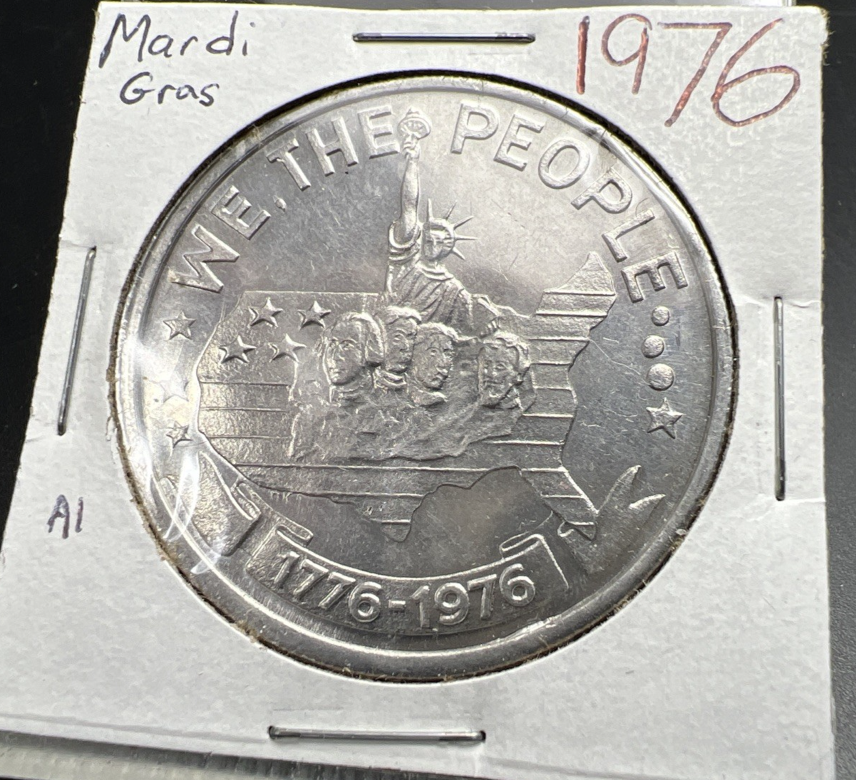 1976 St Bernard Parish Marti Gras Token We The People CH AU