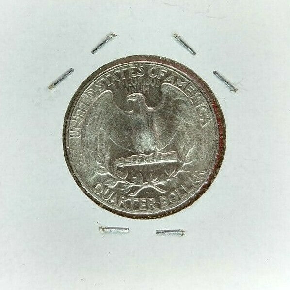 1945 P 25C Washington Quarter Silver Coin AU / UNC WW2 World War Two Era