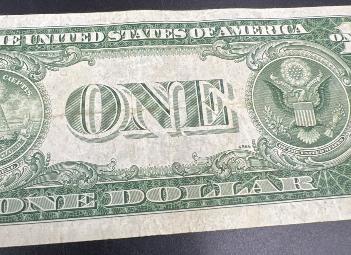 1935 D $1 Wide Margin One Dollar Silver Certificate Fine Circ #46