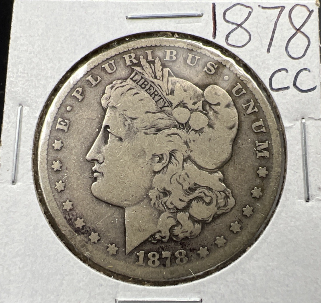 1878 CC Morgan Silver Dollar Coin AG About Good Circulated
