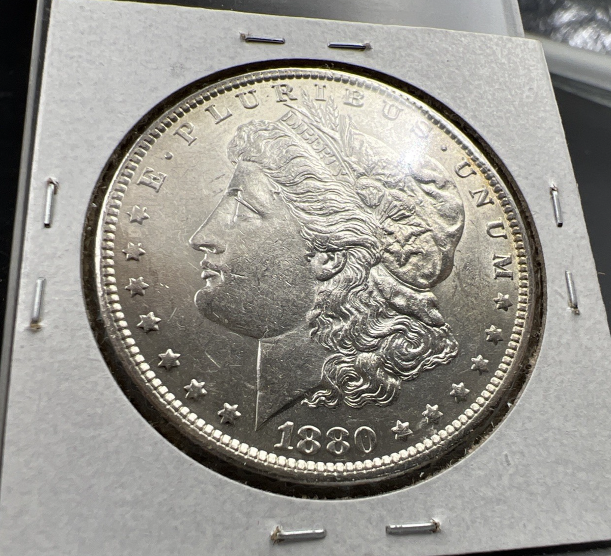1880 O Micro o Morgan Silver Dollar Coin CH AU About UNC SK#A