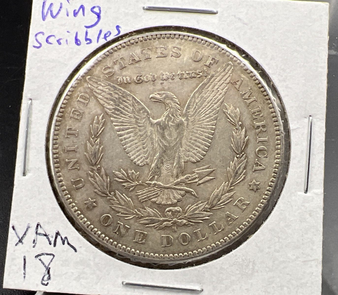 1878 S $1 Morgan Silver Dollar Coin VAM 18 XF EF Extra Fine Circ Spaghetti Wing