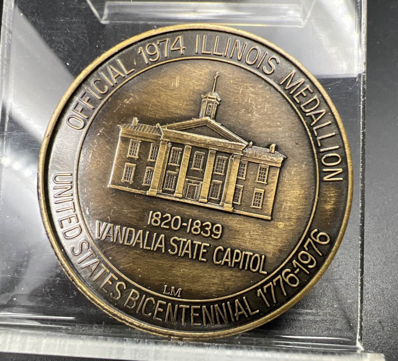 Official 1974 Illinois Medallion