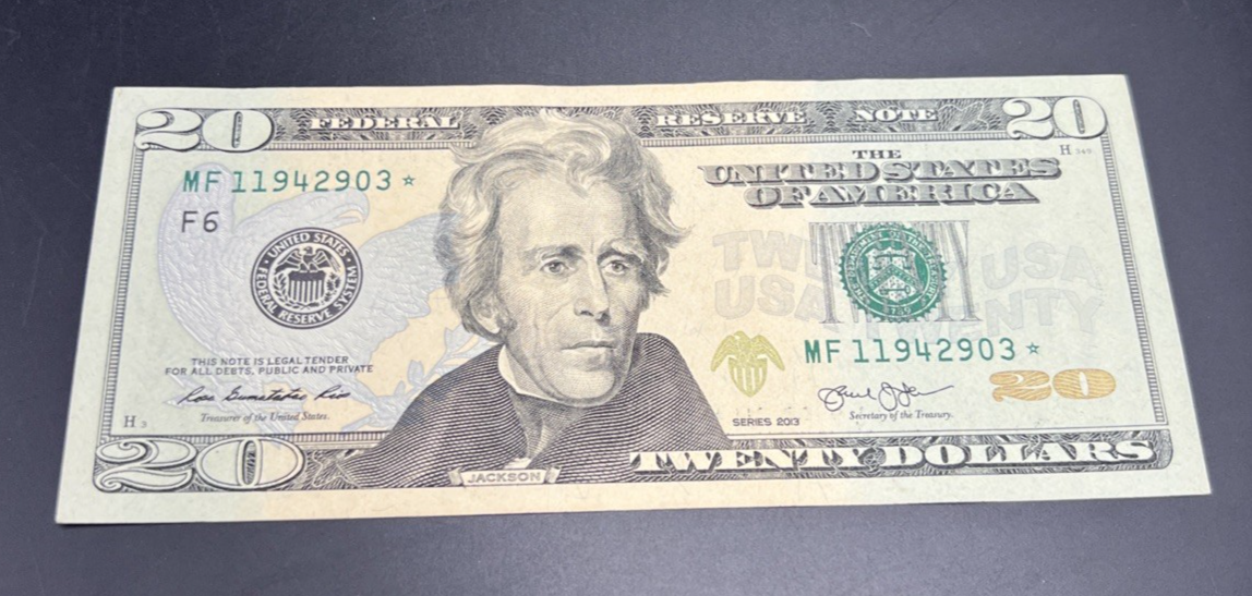 2013 Star * $20 FRN Federal Reserve Note XF EF Extra Fine Circ #903