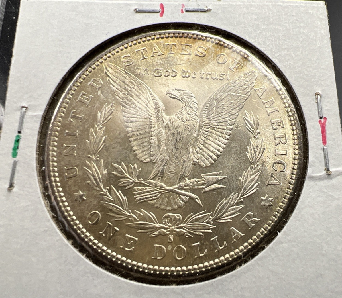 1881 S $1 Morgan Silver Dollar Coin CH BU Unc PQ Toning Toner