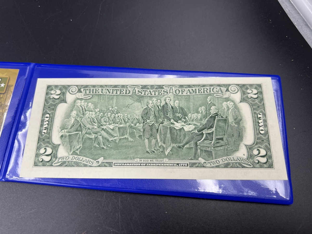 Pearl Harbor Colorized Enhanced 2017 A 2 Two Dollar Federal Reserve Note Unc #7