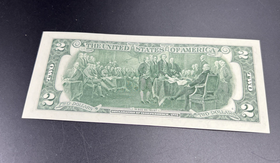 2017 A $2 Two Dollar Federal Reserve Note UNC Neat Serial #200