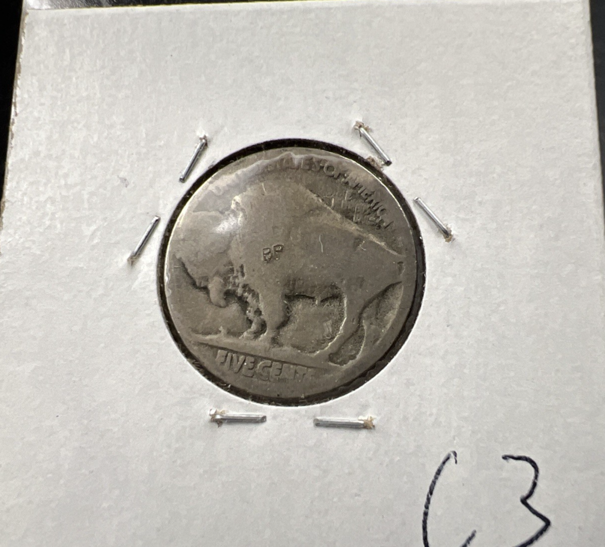 Hobo Buffalo Nickel Coin Modern Carving SKU#C3