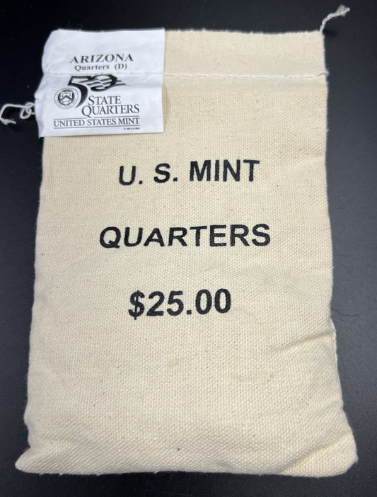 U.S. Mint Bag of 100 2008 D Arizona State Statehood Quarters BU UNC