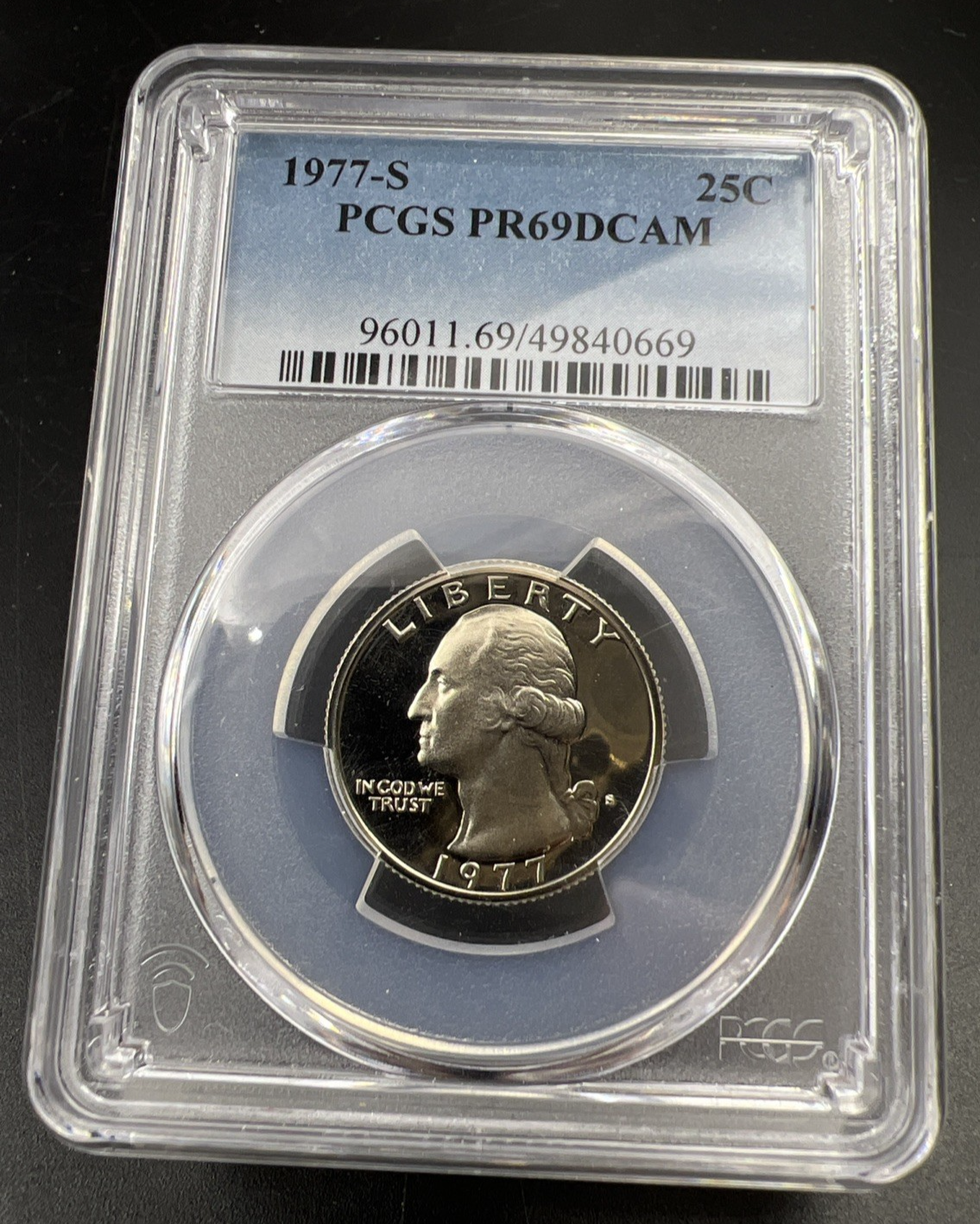 1977 S 25c Washington Clad Proof Quarter Coin PR69 PCGS #669