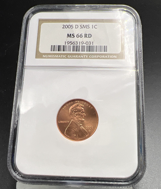 2005 D 1c Lincoln Memorial Cent MS66 RD NGC Gem BU Certified #031