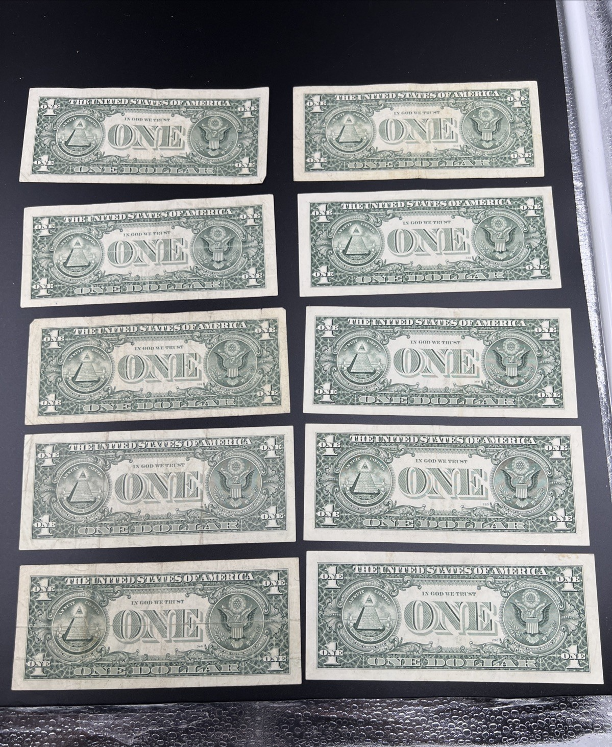 Lot of 10 1995 * $1 Star FRN Federal Reserve Notes VG + Circ #284
