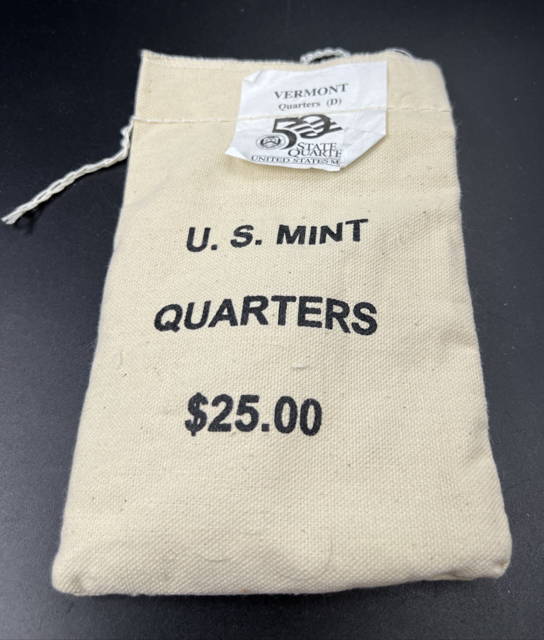 U.S. Mint Bag of 100 2001 D Vermont State Statehood Quarters BU UNC