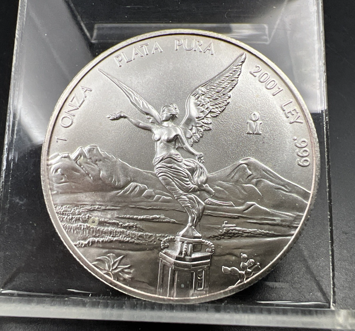 2001 Mo 1 oz Onza Mexico Libertad Gem BU UNC Ley .999 Plata Pura Semi SKU#A1
