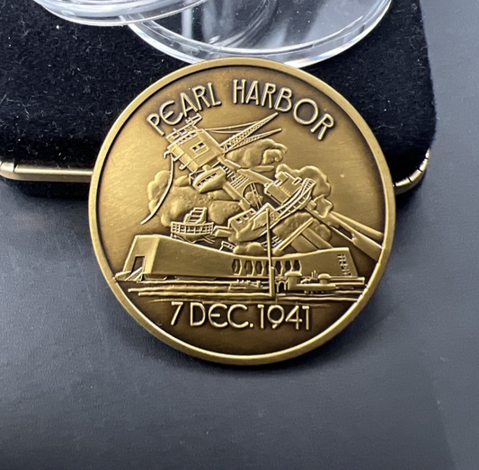 USS Arizona Museum Association Medal Pearl Harbor  BB-39 Commem UNC in box