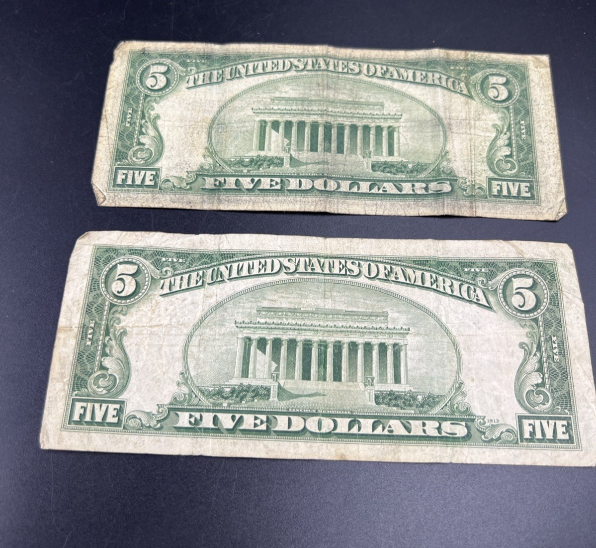 Five Dollar Bill Collector's Lot 1934 1953 $5 US Silver Certificates Very Circ
