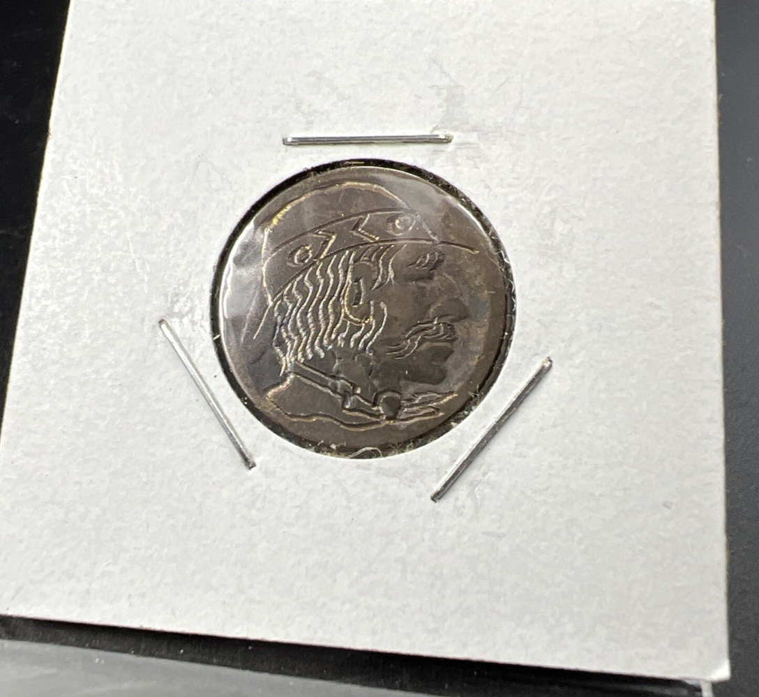 Hobo Buffalo Nickel Coin Modern Carving SKU#H