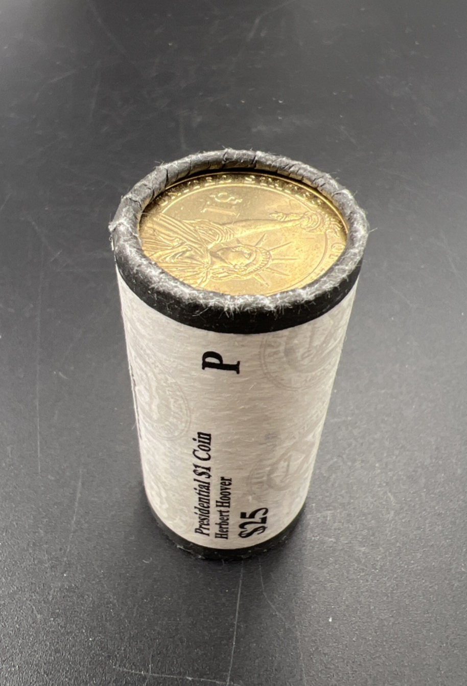 2014 P Herbert Hoover Presidential Dollar US Mint BU Roll 25 Coins