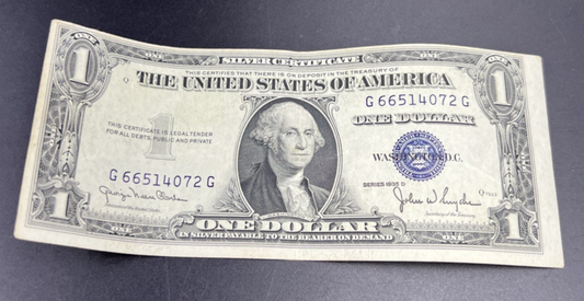 1935 D $1 Narrow Margin One Dollar Silver Certificate VF Very Fine #72