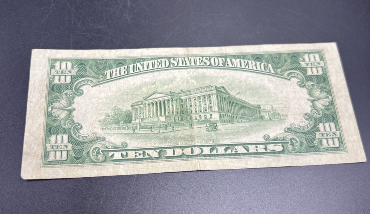 1950 C $10 FRN Ten Dollar Federal Reserve Note New York District Fine Circ #74