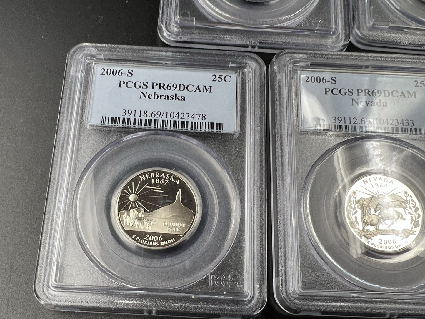 2006 S Complete 5 Coin CLAD Proof Quarter Set PCGS Graded PR69 DCAM