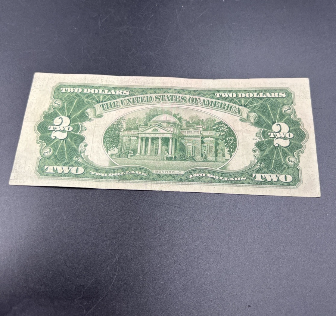 1953 B * Star $2 Two Dollar USN Red Seal Good / VG Circ #151