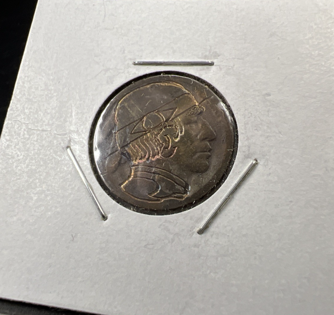 Hobo Buffalo Nickel Coin Modern Carving SKU#F