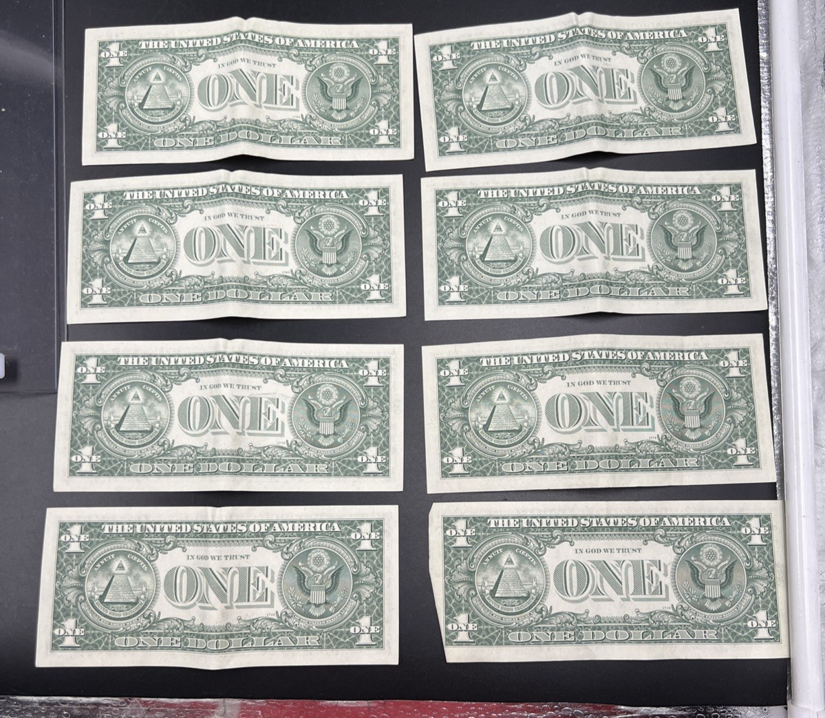 8 Consecutive 1974 $1 FRN Federal Reserve Notes CH VF Very Fine Circ #15