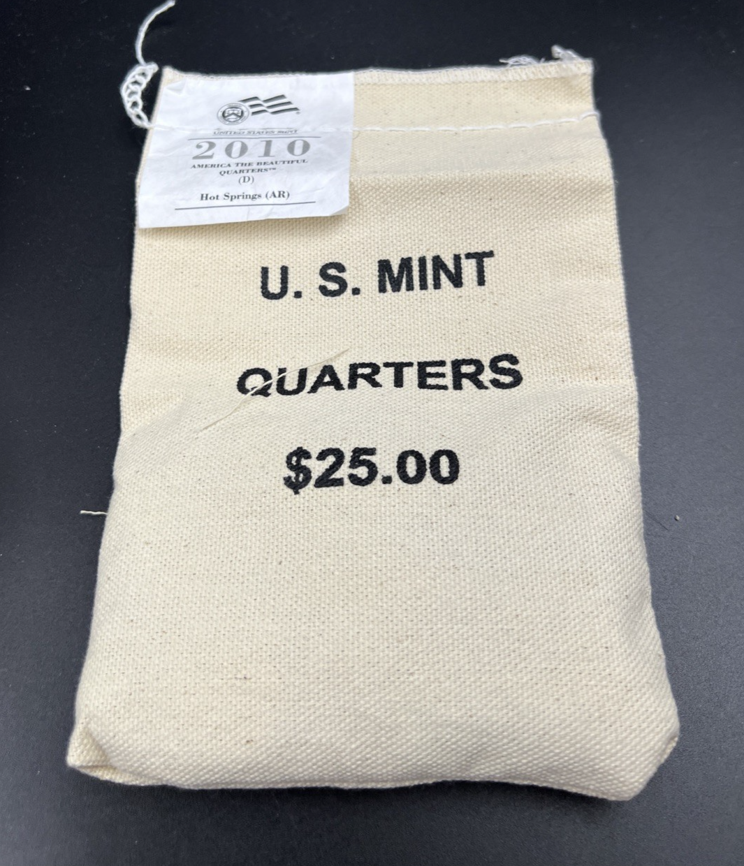 U.S. Mint Bag 100 2010 D Hot Springs Arkansas ATB Quarter Coins BU UNC