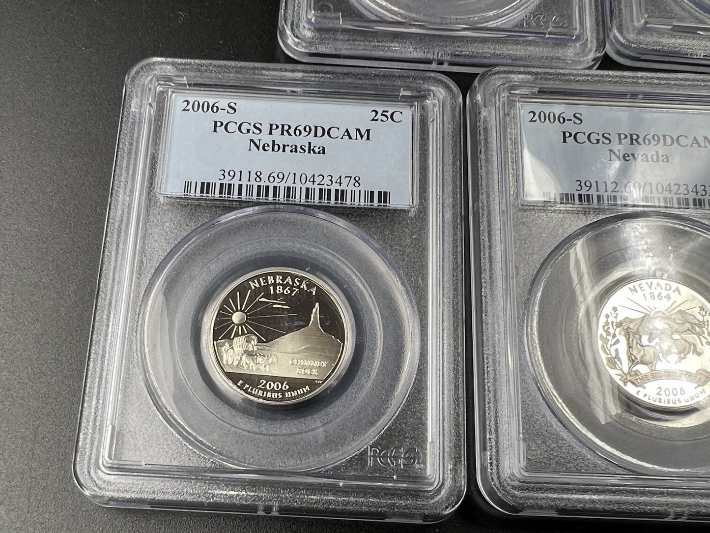 2006 S Complete 5 Coin CLAD Proof Quarter Set PCGS Graded PR69 DCAM