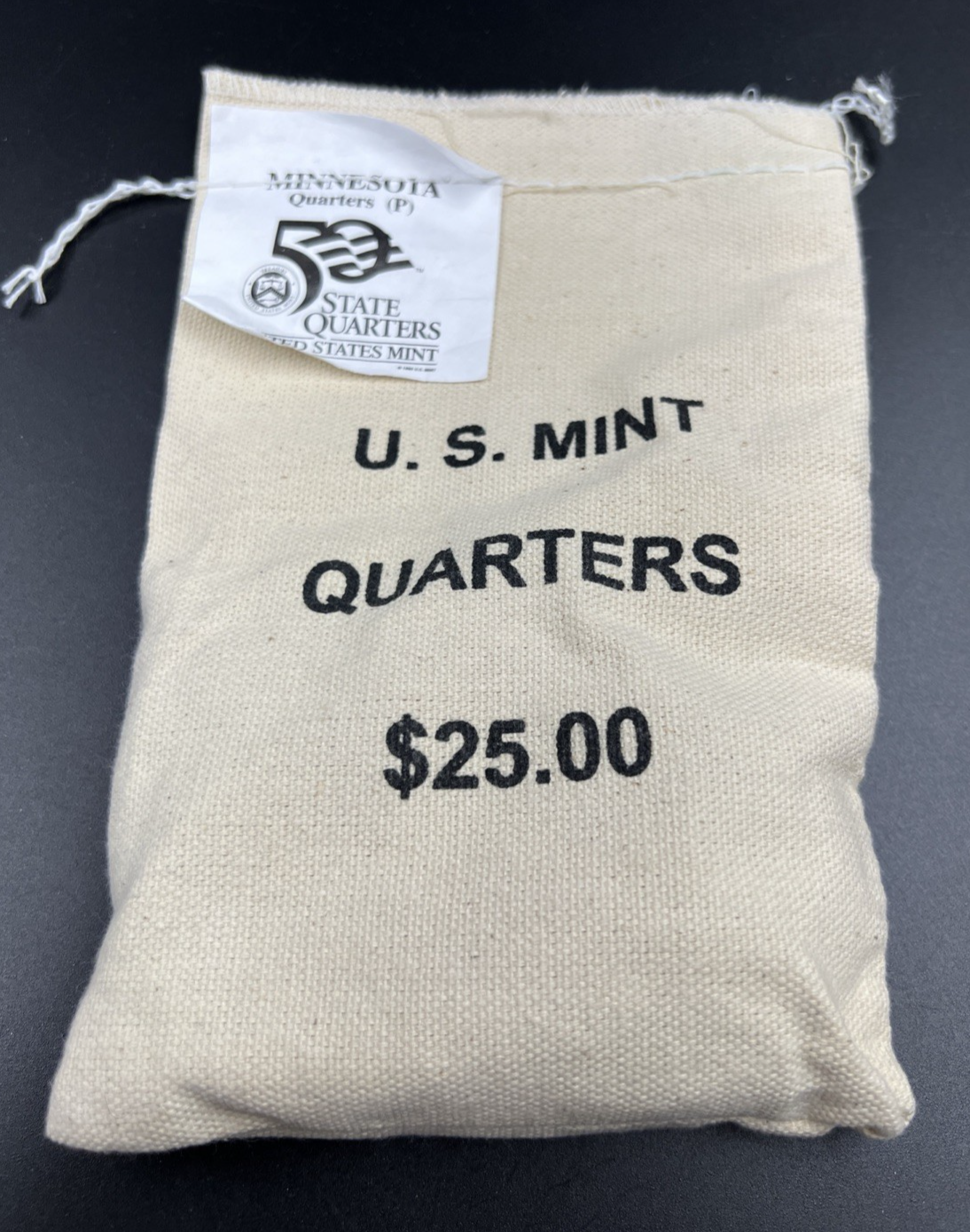 U.S. Mint Bag of 100 2005 P 25c Minnesota State Statehood Quarter Coins BU UNC