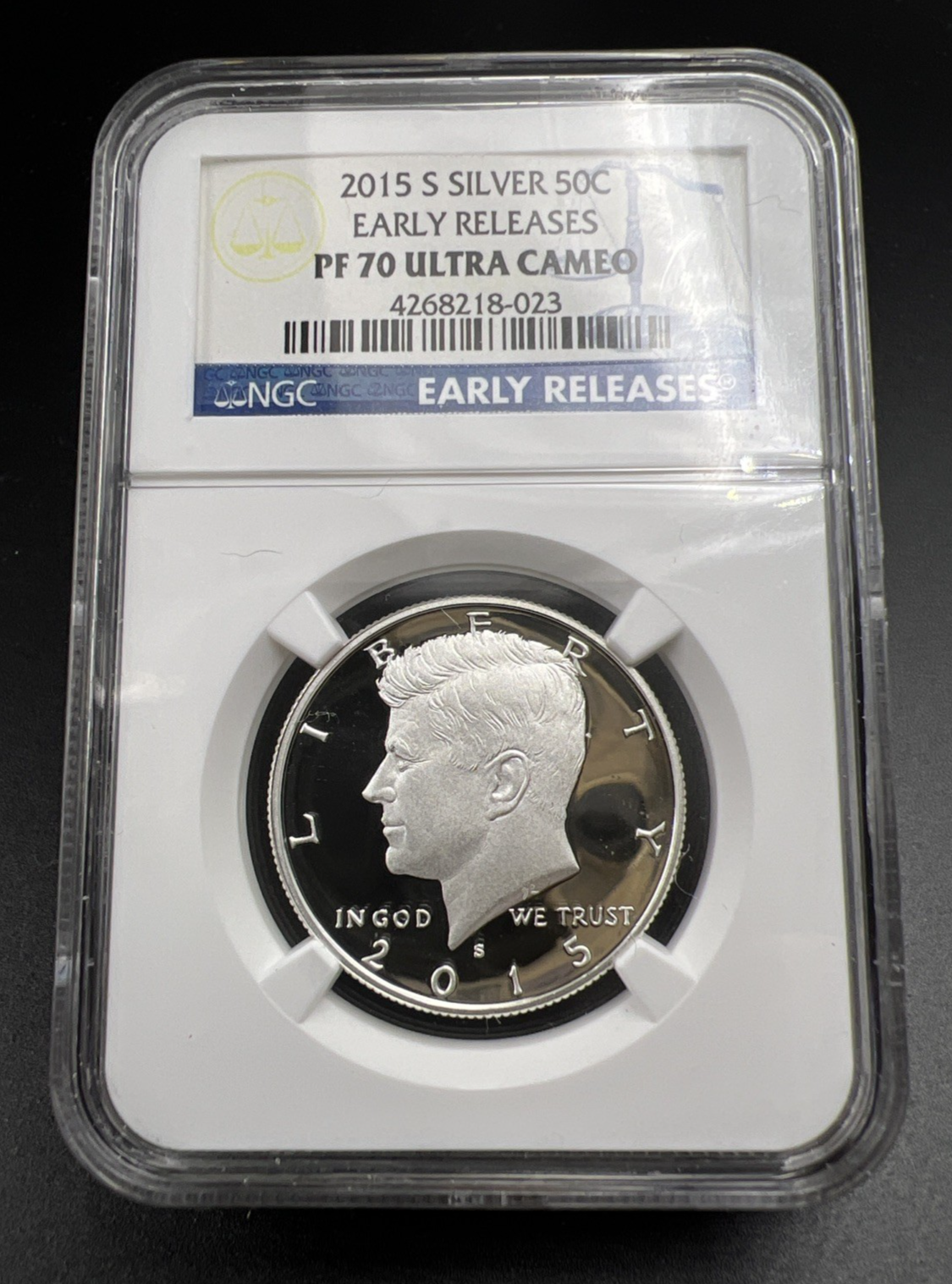 2015 S 50c Kennedy Silver Half Dollar Coin NGC PF70 UCAM #023