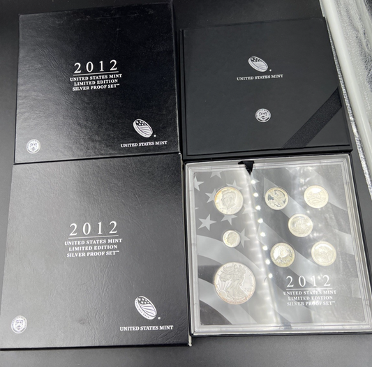 2012 Limited Edition US Silver Proof Set Complete w/ Box COA SK#a