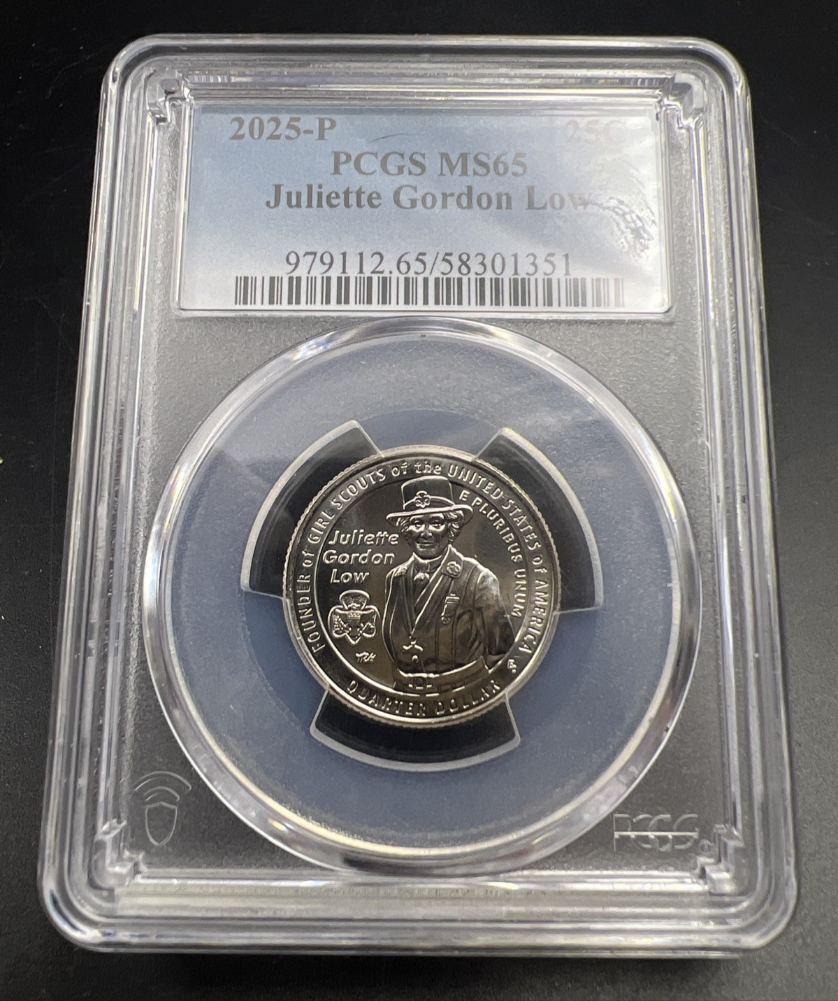 2025 25c Juliette Gordon Low Women's Quarter Coin PCGS MS65 Gem BU