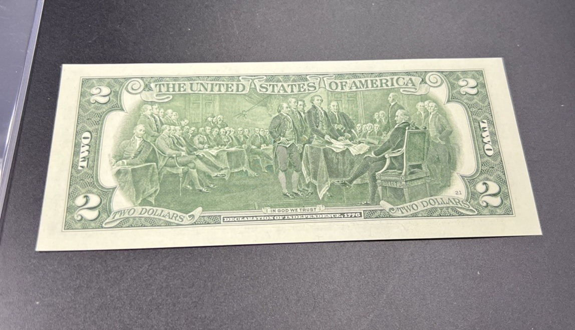 2017 A $2 FRN Federal Reserve Note CH UNC Neat Serial #14806666