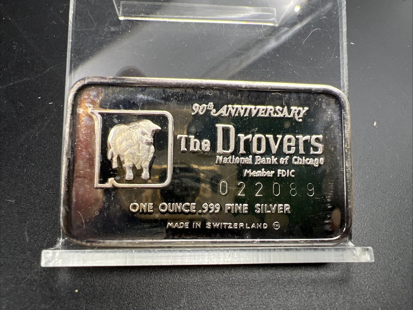 1973 Drovers Country 1 Oz Silver Art Bar