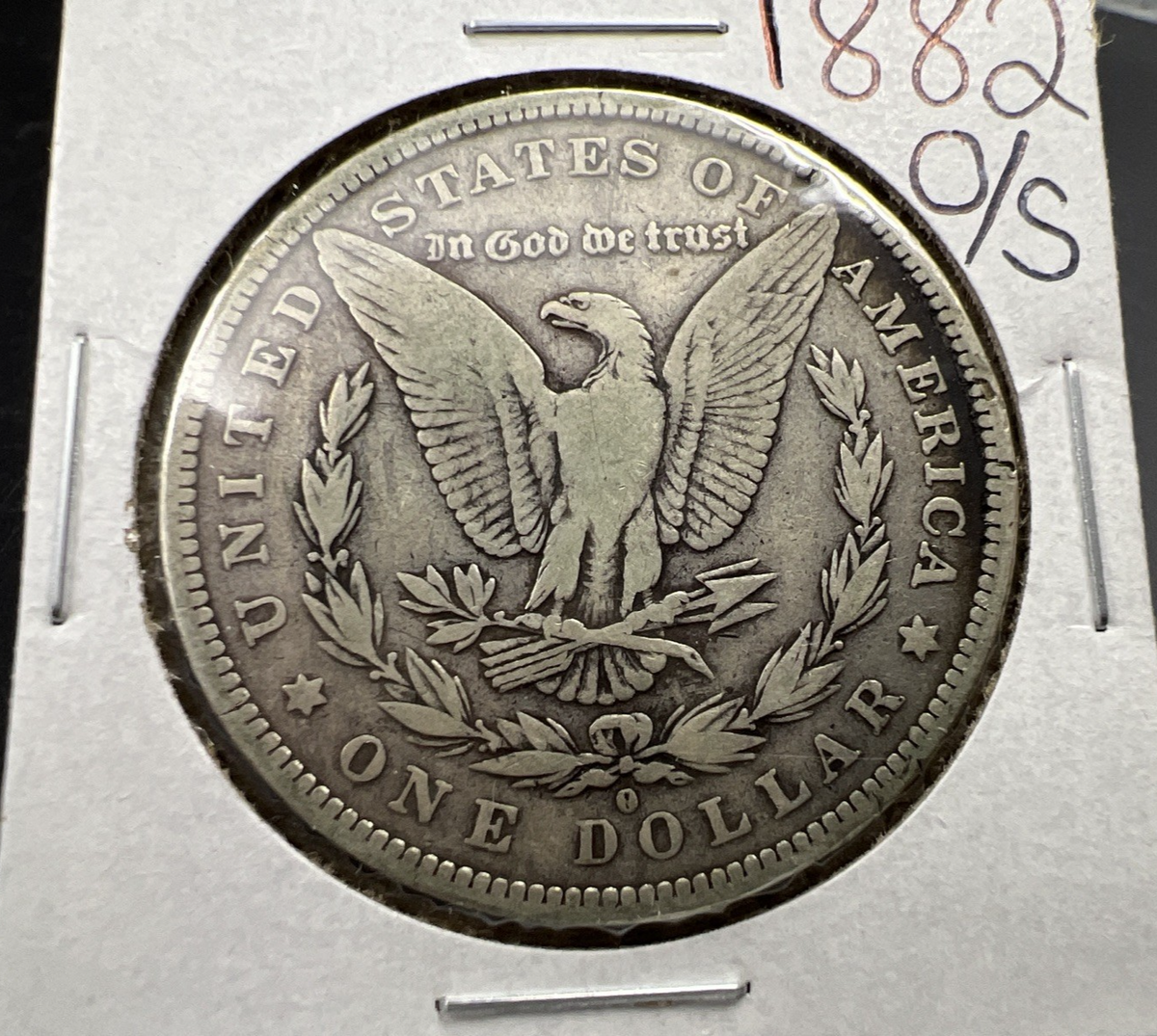 1882 O / S Morgan Silver Dollar Coin CH VF Very Fine Circ