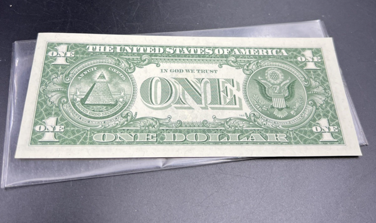 George Wallace Dollar Bill 1963 A $1 FRN UNC Details George Wallace Face