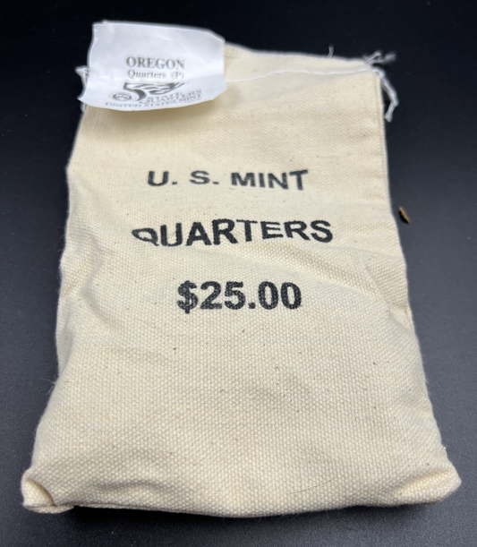 U.S. Mint Bag of 100 2005 P 25c Oregon State Statehood Quarter Coins BU UNC