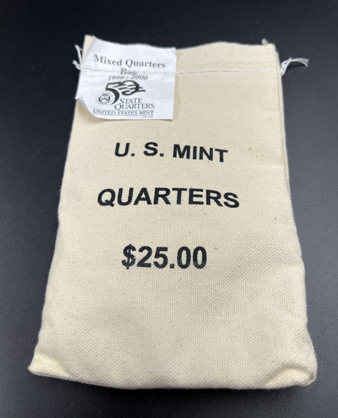 U.S. Mint Bag of 100 1999-2000 Mixed State Statehood Quarters BU UNC sk#b